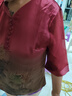 梵花秀媽媽夏裝兩件套2025新款小衫套裝中老年女士夏季香云紗襯衫套裝 紅色上衣+褲子 4XL 建議穿130-140斤 曬單實(shí)拍圖