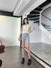 ASH女鞋2025新款Eagle厚底老爹鞋網(wǎng)面運動舒適輕便增高休閑鞋潮鞋 黑綠色 38 曬單實拍圖