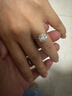 喜鉆鉑金鉆石戒指女人花結婚鉆戒群鑲結婚戒指送女友生日禮物 【約4克拉效果】鉑金共100分IJ色 曬單實(shí)拍圖