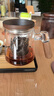 憶壺茶（YIHUTEA）整套茶具泡茶壺套裝玻璃茶杯茶水分離煮茶器辦公室懶人杯子帶茶盤 【含托盤】透明 壺+木圈2杯 4頭 曬單實拍圖