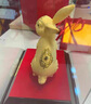 隆長(zhǎng)安鍍金黃金兔子擺件工藝品客廳生肖兔年新年春賀歲禮物年會(huì)禮品定制 金兔送福 - 加大號(hào) 曬單實(shí)拍圖