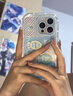 棒棒冰藍格小魚(yú)蘋(píng)果16Promax手機殼15Plus/14/13/12/11卡通防摔新款軟 泡芙殼-W藍格小魚(yú)+公仔+鏡子支架 蘋(píng)果16ProMax 曬單實(shí)拍圖