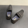 DCK男鞋夏季新款磨砂軟底一腳蹬豆豆鞋男開車鞋潮流真皮休閑皮鞋男 黑色 【標(biāo)準(zhǔn)皮鞋碼】 41 (255mm) 曬單實(shí)拍圖