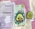 品美廉 PINMEILIAN品美廉 蘋果7奶油紋動(dòng)漫殼 iPhone6牛油果手機(jī)套 6splus軟殼 蘋果7plus全包護(hù)鏡殼 誠-牛油果+氣囊支架 蘋果7plus-8plus 5.5英寸通用 曬單實(shí)拍圖