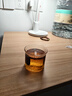 泥也泡茶杯玻璃水杯耐熱高硼硅喝茶杯透明木把防燙手家用綠茶杯 曬單實(shí)拍圖