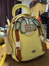 斐月伽女士雙肩包小背包大容量可愛(ài)學(xué)生背包防潑水旅游書(shū)包初中生背包 淺黃色  無(wú)掛件 曬單實(shí)拍圖