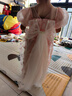 迪士尼女童連衣裙2025新款夏季洋氣蝴蝶蓬蓬公主裙女寶寶周歲禮服生日裙 粉色 90 cm 曬單實拍圖
