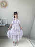 卡怡兒女童連衣裙夏裝2025新款女孩夏季時(shí)髦洋氣公主裙兒童雪紡超仙裙子 2353紫色 送鎖骨項鏈+珍珠發(fā)箍 140 曬單實(shí)拍圖