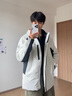 波司登（BOSIDENG）【疊變】三合一沖鋒衣鵝絨羽絨服防水男女同款外套B250331320 云溪白/黑藏青|8646/5295|864B XL 175/96A 體重約130-140斤 曬單實(shí)拍圖