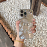 RIK SMITS適用蘋(píng)果16promax手機殼鏡面iphone15新款13/14pro手鏈pro小眾高級感保護套輕奢高級感鑲鉆帶掛繩 漸變銀色羽毛 米妮鏡子-電鍍鏡框+白水晶手鏈繩 iPhone 1 曬單實(shí)拍圖