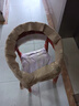 美佳朗藤椅靠背椅兒童小凳子玄關(guān)凳老人家用仿藤椅陽(yáng)臺椅室外藤椅換鞋凳 【加固款紅色】月亮椅1把 曬單實(shí)拍圖