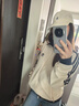 adidas復(fù)古三條紋華夫格運(yùn)動(dòng)夾克外套男女阿迪達(dá)斯官方三葉草 奇妙白 S 曬單實(shí)拍圖