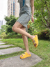 妙麗（Millies）品牌外穿拖鞋女2025夏季新款真皮厚底勃肯鞋女皮帶扣休閑女士拖鞋 黃色 40 曬單實(shí)拍圖