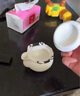 唐豐羊脂玉白瓷手抓壺二才蓋碗防燙陶瓷泡茶壺 羊脂玉手抓壺 曬單實拍圖