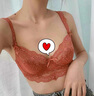 VRSZEE輕奢品牌內(nèi)衣女薄款聚攏文胸套裝小胸上托蕾絲性感內(nèi)褲誘惑比基尼 胭脂紅 75B 曬單實(shí)拍圖