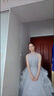 G.DUCKKIDS女童連衣裙晚禮服輕奢小眾生日花童女孩公主裙兒童主持人鋼琴演出 189銀灰色長款 120 (適合體重38-45) 曬單實拍圖