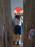 UR七夕2025秋季新款女裝休閑復古水洗壓褶牛仔短褲UYU850039 藍色 25 曬單實(shí)拍圖