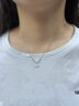 老鳳祥銀項鏈女2025新款生日七夕情人節(jié)禮物送女朋友老婆實用首飾品吊墜 紫藤花開項鏈【品牌禮盒】 曬單實拍圖