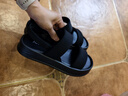 卓詩尼厚底涼鞋女2025年夏季新款增高休閑舒適女鞋子仙女風(fēng)運動沙灘鞋女 黑色 39 曬單實拍圖