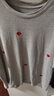 絲柏舍圓領(lǐng)T恤2025夏裝新款女裝愛心刺繡套頭落肩袖時尚上衣 曬單實拍圖