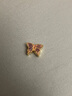 夢(mèng)金園【情人節禮物】黃金轉運珠琺瑯蝴蝶轉運珠微硬金情侶送女友 曬單實(shí)拍圖