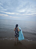 沖浪板浮排兒童充氣滑水板游泳圈水上玩具漂浮氣墊裝備男女童戲水 藍色兒童沖浪板（建議3-16歲） 【升級加厚PVC材質(zhì)】配打氣筒 曬單實拍圖