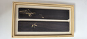 善璉湖筆 竹報(bào)平安鎮(zhèn)尺 鎮(zhèn)紙紫光檀實(shí)木鎮(zhèn)尺實(shí)木嵌銅絲對(duì)鎮(zhèn)毛筆書法文房四寶禮盒 曬單實(shí)拍圖