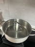 蘇泊爾（SUPOR）火鍋304不銹鋼復(fù)底加厚湯鍋家用火鍋易潔涮羊肉明火電磁爐通用 ST28AA6-W（白色） 28cm 曬單實拍圖