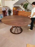 靈鷗實(shí)木大圓桌北美黑胡桃木圓餐桌內嵌式轉盤(pán)家用大小戶(hù)型圓形巖板桌 北美黑胡桃木餐桌1.6M 曬單實(shí)拍圖