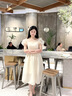 馨瑞緣（XINRUIYUAN）生日禮服女成人禮端莊平時(shí)可穿香檳色伴娘服畢業(yè)2025新款夏季 香檳中長(cháng)D款 L 均碼 曬單實(shí)拍圖
