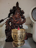 小銅記黃銅底座底托家居擺件銅工藝品圓形萬(wàn)能通用貔貅底座山水底座禮品 [直徑10厘米]中號(hào)百福底座 曬單實(shí)拍圖