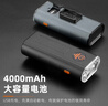 西騎者（WestBiking）自行車燈前燈USB充電安全警示燈夜騎防水高 黑色-1000流明 曬單實(shí)拍圖