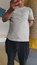 森馬[純棉]T恤男夏簡約通勤休閑短袖上衣純色圓領(lǐng)t恤109924100101 曬單實(shí)拍圖
