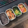 小熊（Bear）電熱飯盒 加熱飯盒 保溫飯盒可加熱 雙層四膽辦公室蒸煮熱飯神器可預(yù)約上班族加熱便當(dāng)盒DFH-G16W7 曬單實(shí)拍圖