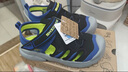 Skechers斯凱奇兒童夏季男童包頭涼鞋休閑透氣防滑魔術(shù)貼童鞋406511L 曬單實(shí)拍圖