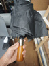 美杜全自動(dòng)雨傘三折加大超大號(hào)雙人折疊黑色商務(wù)定制純色英倫木柄傘 自動(dòng)傘【木柄短款】經(jīng)典黑 曬單實(shí)拍圖