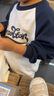 全棉時(shí)代兒童衛(wèi)衣24秋新品童裝針織舒彈衛(wèi)衣 朗日藍(lán) 120  曬單實(shí)拍圖