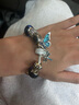 潘多拉（PANDORA）春綠色永恒循環(huán)串飾綠色飾品配件diy串珠七夕情人節(jié)禮物送女友 藍色永恒循環(huán)串飾 均碼 曬單實拍圖