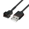 塵土 USB轉(zhuǎn)4Pin風扇線 USB 5V電腦風扇轉(zhuǎn)接線USB減速線風扇DIY改裝線 USB轉(zhuǎn)3Pin 5V風扇轉(zhuǎn)接線 30CM 曬單實拍圖