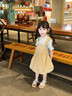 G.DUCKKIDS小黃鴨女童夏季連衣裙套裝2025新款夏裝小女孩短袖背帶裙兩件套 淺咖色送小兔掛件 120 (建議105-115cm 4-5.2周歲) 曬單實(shí)拍圖