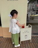 女童夏季套裝2025新款洋氣兒童衣服短袖褲子時(shí)尚小女孩飛袖兩件套 白色 薄款 140 cm 曬單實(shí)拍圖