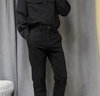 CAIDEN KETCH品牌男裝牛仔褲男士2025新款寬松直筒商務(wù)休閑男褲柔軟透氣褲子 黑灰色 28 腰圍2尺1 曬單實拍圖