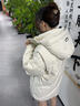 羽絨服男冬季2025年新款戶外短款加厚羽絨服潮牌日系工裝羽絨外套 米白色 M (170) （體重90-110） 曬單實(shí)拍圖