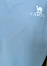 駱駝（CAMEL）運動套裝男跑步健身服短袖兩件套 C1S2YL6665 水波藍/黑色 XL 曬單實拍圖