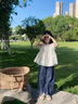LUSON陳大豬童裝女童小衫夏薄款洋氣2025新款娃娃衫兒童襯衫上衣 曬單實拍圖