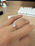 DRAGBOLL鉆戒女鉑金六爪鉆石紀(jì)念日求婚結(jié)婚送女友生日七夕情人節(jié)禮物 定制聯(lián)系客服 曬單實(shí)拍圖