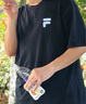 FILA FUSION斐樂潮牌男子針織短袖衫2025夏季新款時尚休閑干爽T恤 正黑色-BK M 170/92A/M 曬單實拍圖