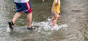 泰蘭尼斯kids夏季兒童涼鞋男女童包頭防踢中大童透氣涉水沙灘鞋紫/粉27 曬單實(shí)拍圖