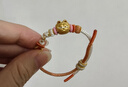 六桂福珠寶七夕禮黃金轉(zhuǎn)運(yùn)珠 呆萌加菲 5D硬足金轉(zhuǎn)運(yùn)珠手繩加菲貓家族聯(lián)名IP 曬單實(shí)拍圖