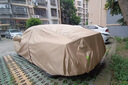 金雨保汽車車衣車罩加厚真牛津布防曬防雨隔熱防塵罩套通用四季遮陽全罩 香檳咖【600D雙層加厚真牛津布】+收納袋 專車專用（適用于市面99%車型） 曬單實拍圖